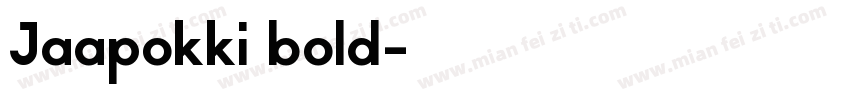 Jaapokki bold字体转换